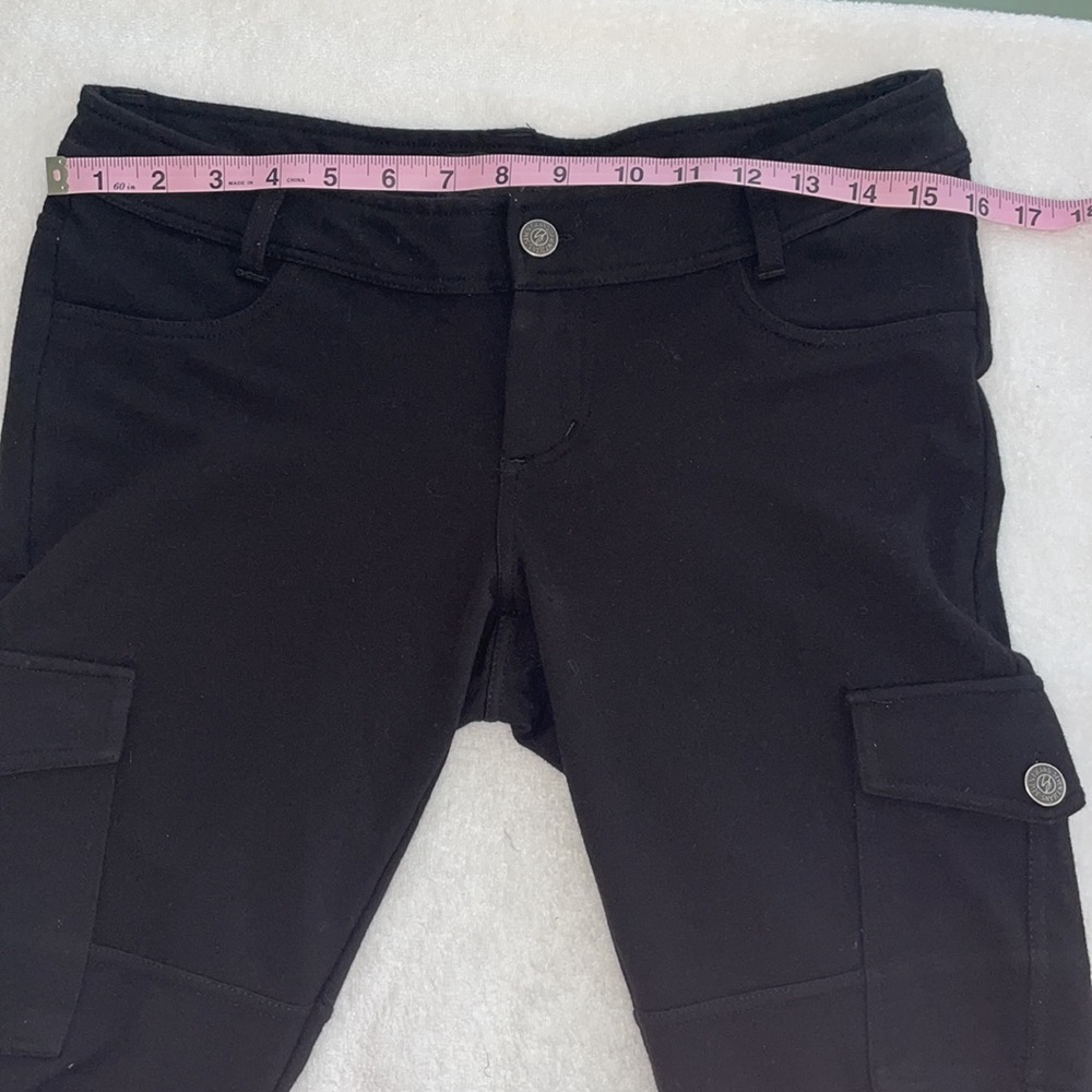 Seven7 Knit Cargo Pants Sz 4 EUC Super Cute Soft Utility Pockets Stretchy - Picture 11 of 17